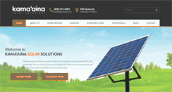 Desktop Screenshot of kamaainasolarsolutions.com