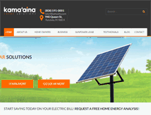 Tablet Screenshot of kamaainasolarsolutions.com